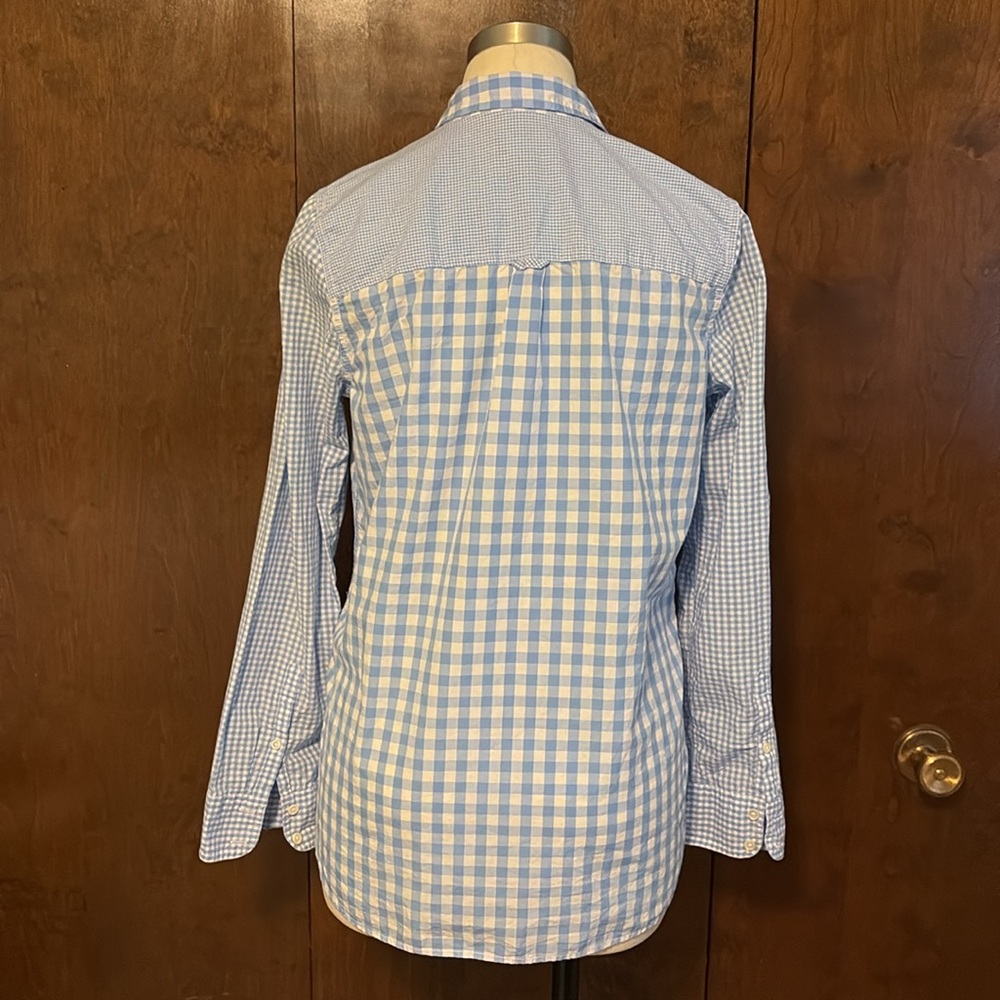Mixed-Size Gingham Button-Down - image 2